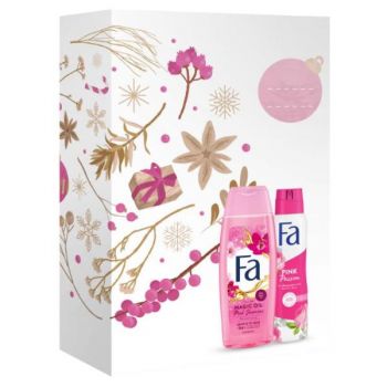 Set Cadou Fa Pink Jasmin & Pink Passion Gel de Dus 250ml + Deospray 150ml la reducere