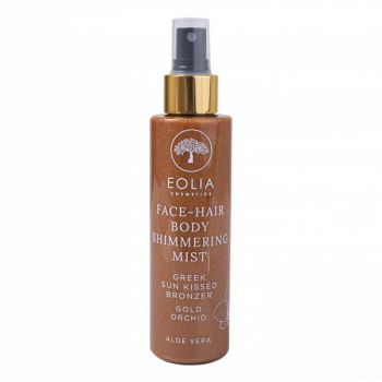 Eolia Cosmetics Eolia Spray Hidratant pentru Par si Corp Sidefat Auriu si Aroma de Orhidee 150 ml / 5.07 fl. oz