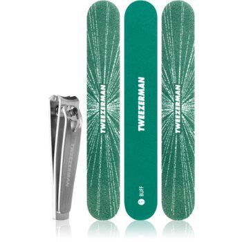 Tweezerman Ready To Celebrate Emerald Shimmer Set de manichiură de firma originala