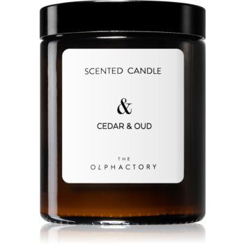 Ambientair Olphactory Cedar & Oud lumânare parfumată (brown) &