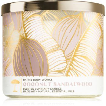 Bath & Body Works Coconut Sandalwood lumânare parfumată IV.