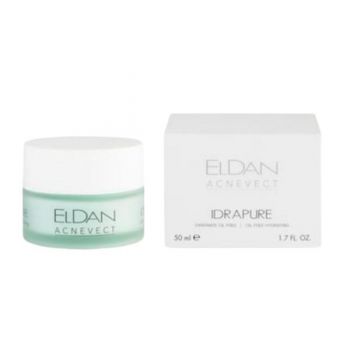 Crema hidratanta pentru pielea problematica Eldan Acnevect Idrapure oil free hydrating, 50 ml