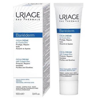 Crema reparatoare Bariederm Cica, Uriage, 100 ml