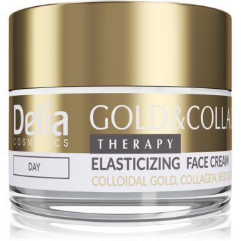 Delia Cosmetics Gold & Collagen Therapy crema de zi mărește elasticitatea pielii