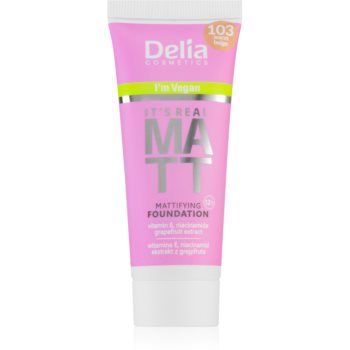 Delia Cosmetics It's Real Matt machiaj cu efect matifiant ieftin