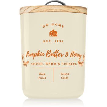 DW Home Farmhouse Pumpkin Butter & Honey lumânare parfumată