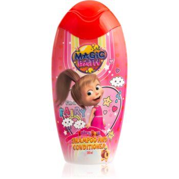 Masha & The Bear Magic Bath Shampoo and Conditioner sampon si balsam 2 in 1 pentru copii