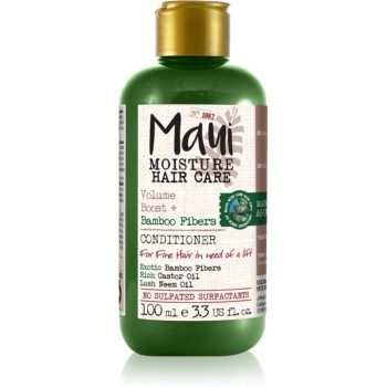 Maui Moisture Volume Boost + Bamboo Fibers balsam pentru indreptare pentru par fin