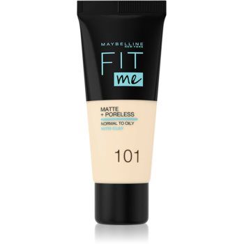 MAYBELLINE NEW YORK Fit Me! Matte+Poreless machiaj mat pentru piele normală și grasă