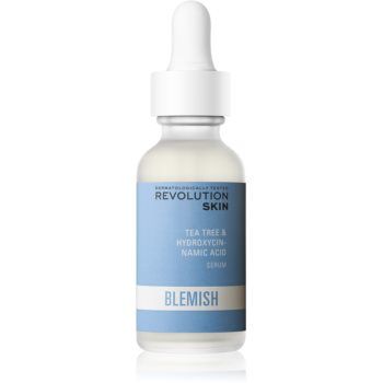 Revolution Skincare Blemish Tea Tree & Hydroxycinnamic Acid ser calmant impotriva petelor rosii pentru ten gras si problematic