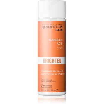 Revolution Skincare Brighten Mandelic Acid tonic exfoliant delicat pentru netezirea pielii si inchiderea porilor