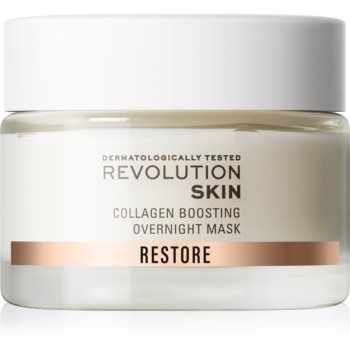 Revolution Skincare Restore Collagen Boosting cremă-mască de noapte regeneratoare pentru stimularea secreției de colagen
