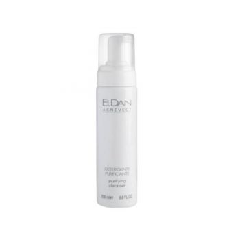 Spuma - demachiant pentru ten gras și problematic Eldan Acnevect purifying Cleanser, 200 ml