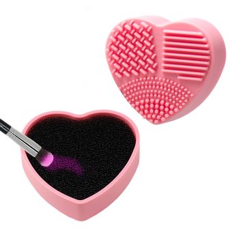Accesoriu Curatare Pensule Machiaj 2 in 1 SensoPRO Milano, Heart
