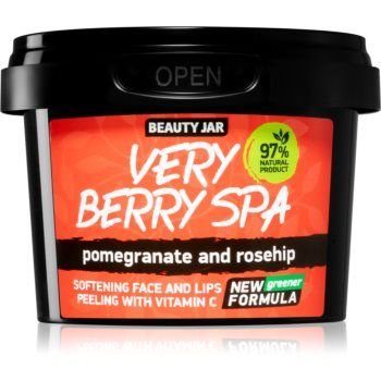 Beauty Jar Very Berry Spa exfoliant din zhar pentru netezire faciale de firma original