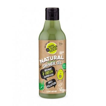 Gel de Dus Natural Anti-Poluare cu 7 Extracte verzi Skin Supergood Organic Shop, 250 ml