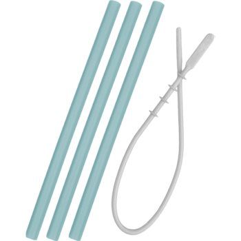 Minikoioi Flexi Straw with Cleaning Brush pai din silicon