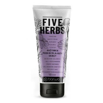 Balsam par redefinire bucle pe baza de plante Five Herbs, Barwa Cosmetics, 180 ml de firma original