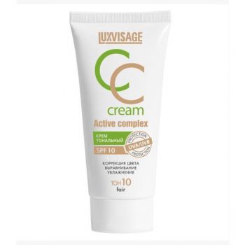 Fond de ten Cc Active Complex Foundation Cream Spf 10 - nuanța 10 Fair - Luxvisage, 35ml ieftin