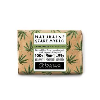 Sapun hipoalegenic cu ulei de canepa organica Natural Plant, Barwa Cosmetics, 90 g ieftin