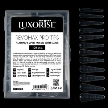 Tipsuri Reutilizabile REVOMAX PRO TIPS LUXORISE - model Migdala, 120 buc