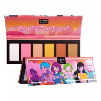 Paleta Iluminatoare NYX Professional Sugar Trip Squad Highlighting Palette Limited Edition Paleta Iluminatoare NYX Professional Sugar Trip Squad Highlighting Palette Limited Edition