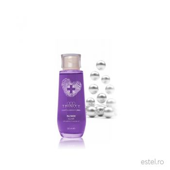 Elixir anti frizz si reparator pentru nuante reci de blond Essentials Blonde Trinity Haircare, 50 ml