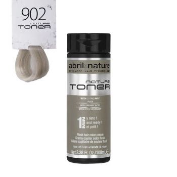 Masca nuantatoare cu acid hialuronic pentru par Nature Tonner Abril et Nature 902 Blond foarte deschis irizant perlat, 100 ml