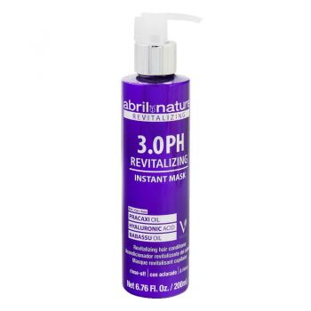 Masca revitalizanta cu acid hialuronic pentru par cu PH 3.0, Abril et Nature, 200 ml