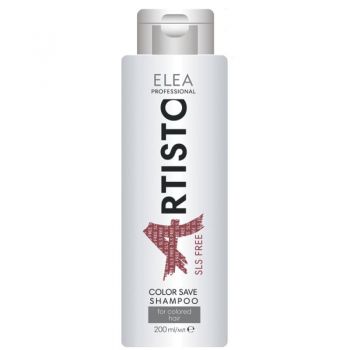 Sampon fara sulfati pentru protectia culorii pentru par vopsit Elea Professional Artisto, 200 ml la reducere