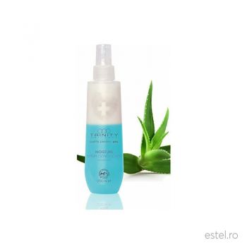 Spray balsam conditioner hidratare intensa cu aloe vera pentru par Essentials Moisture Trinity Haircare, 200 ml la reducere