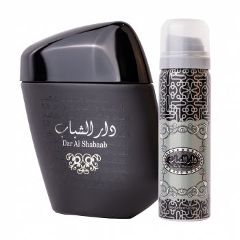 Set Dar Al Shabaab, apa de parfum 100 ml si deodorant 50 ml, barbati