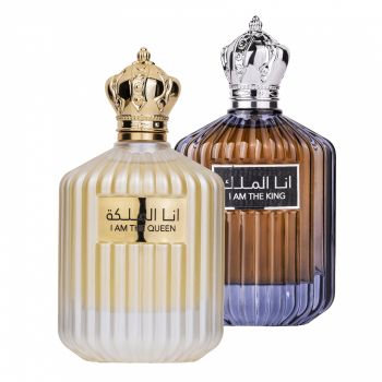 Pachet 2 parfumuri best seller, I Am The Queen 100 ml si I Am The King 100 ml