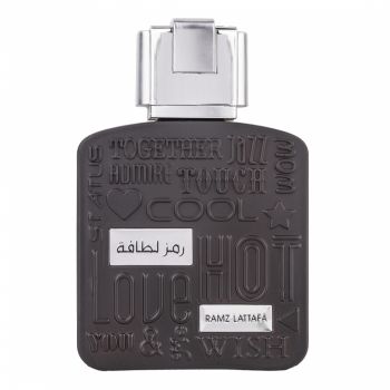 Parfum arabesc Ramz Lattafa Silver, apa de parfum, unisex - inspirat din Ultramale by Jean Paul Gaultier de firma original