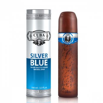 Parfum Cuba Silver Blue for Men, apa de toaleta 100 ml, barbati
