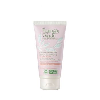 Crema de maini,  hidratanta, cu lapte de ovaz de la Domeniul Massaini si Biolin Prebiotic, 96% ingrediente naturale