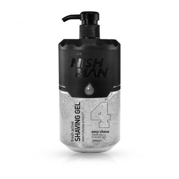 Gel de Ras Transparent Nish Man Easy Shave 1000 ml la reducere