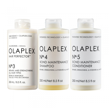 Olaplex - Pachet reparare si mentinere par deteriorat No.3, No.4, No.5 (3x250ml) ieftina