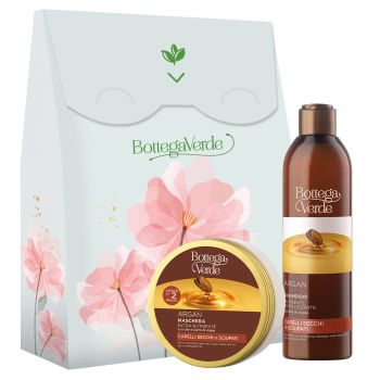 Set cadou femei, ingrijire par, cu extract de ulei de argan ieftin