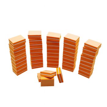 Buffer Baby pentru Unghii, Set 50 buc, Orange la reducere