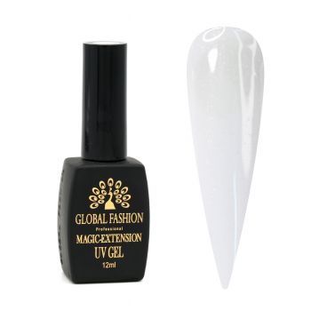 Gel Constructie Unghii cu Sclipici Magic Extension 12 ml, Alb G02 de firma original