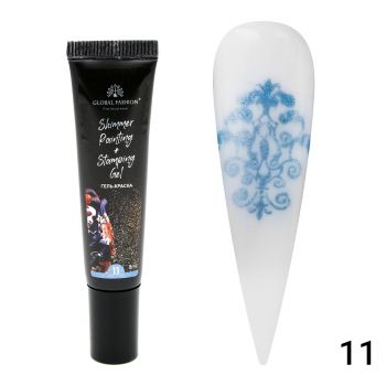 Gel Vopsea pentru Pictura Chinezeasca si Stampila cu shimmer 8 ml, Painting Stamping 11