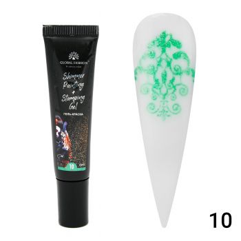 Gel Vopsea pentru Pictura Chinezeasca si stamping cu shimmer 8 ml, Painting Stamping 10