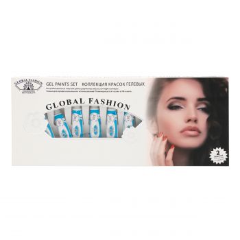 Set 12 Gel Vopsea in Tub, Global Fashion, D01, 5g, Alb la reducere