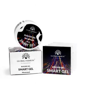 Gel Modelare Unghii Bifazic Smart Gel 15g, Alb laptos ieftina