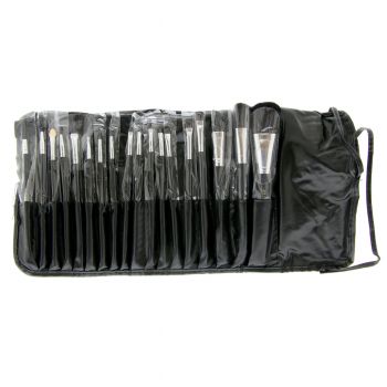 Pensule Machiaj Global Fashion, set 18 buc, Black la reducere