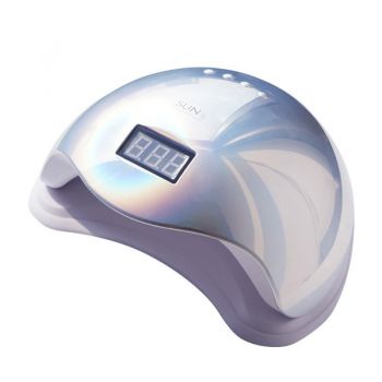 Lampa UV 48W LED cu Senzor, Timer, Display Sunone5 Holographic Silvery