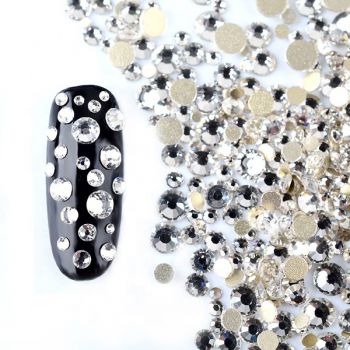 Pietricele Marimi Diferite Silver 1000 buc