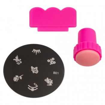 Set Matrita + Stampila Unghii Diferite Modele