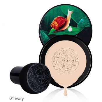 CC Cream Mushroom Air Cushion Snail Collagen, #01 Ivory